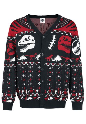 Jurassic Park - Dinosaurs - Cardigan - Uomo - multicolore