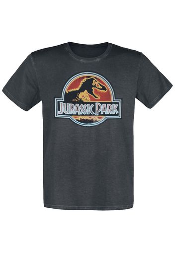 Jurassic Park - Jurassic World - Logo - T-Shirt - Uomo - nero