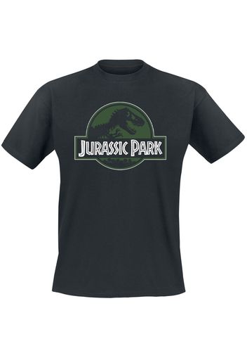 Jurassic Park - Logo - T-Shirt - Uomo - nero