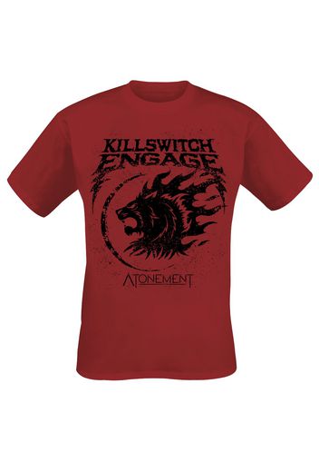 Killswitch Engage - Lion Emblem - T-Shirt - Uomo - rosso scuro