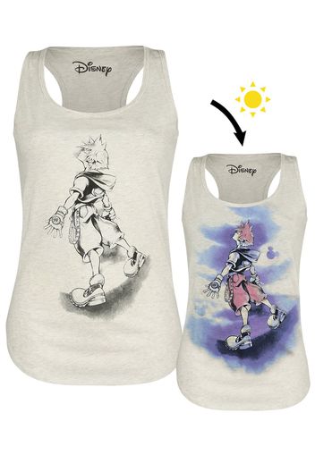 Kingdom Hearts - Sora - Top - Donna - crema screziato