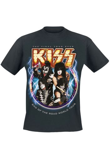 Kiss - End Of The Road World Tour - T-Shirt - Uomo - nero