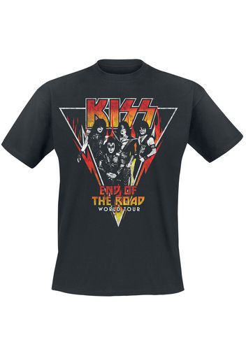 Kiss - EOTR World Tour Triangle - T-Shirt - Uomo - nero