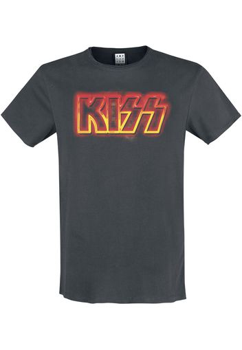 Kiss - Amplified Collection - Neon Sign - T-Shirt - Uomo - carbone