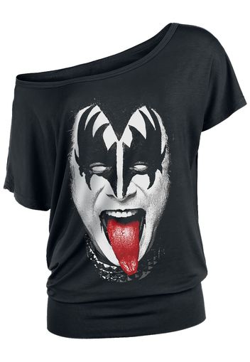 Kiss - Gene Simmons - T-Shirt - Donna - nero