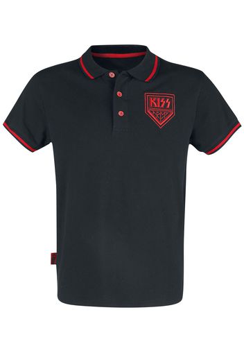 Kiss - EMP Signature Collection - Polo - Uomo - nero rosso