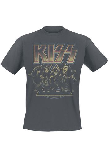 Kiss - Vintage Pyramid - T-Shirt - Uomo - carbone