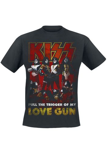 Kiss - Love Gun - T-Shirt - Uomo - nero