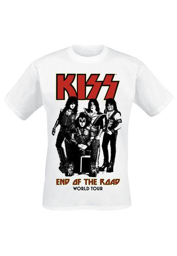 Kiss - End Of The Road Band 2020 - T-Shirt - Uomo - bianco