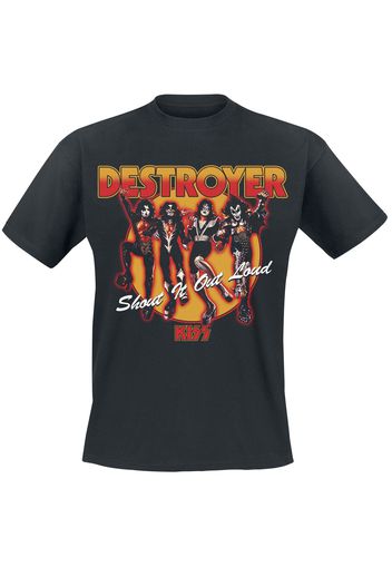 Kiss - Destroyer - T-Shirt - Uomo - nero