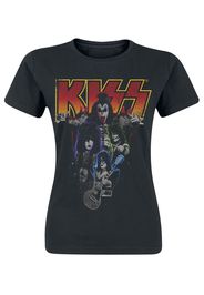 Kiss - Band-Photo - T-Shirt - Donna - nero