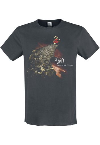 Korn - Amplified Collection - Follow The Leader - T-Shirt - Uomo - carbone