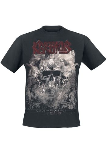 Kreator - Gods Of Violence-Skulls - T-Shirt - Uomo - nero