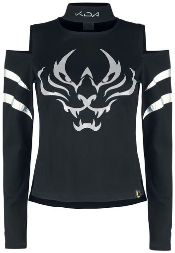 League Of Legends - K/DA - Maglia Maniche Lunghe - Donna - nero