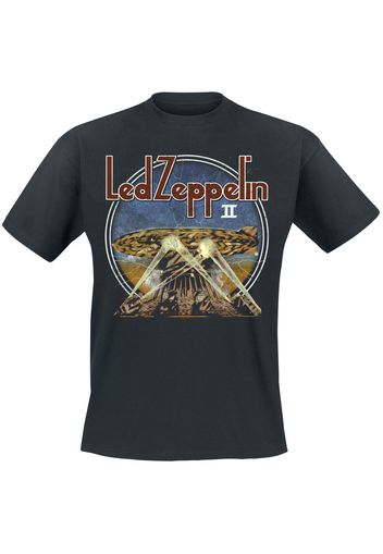 Led Zeppelin - LZII Searchlights - T-Shirt - Uomo - nero