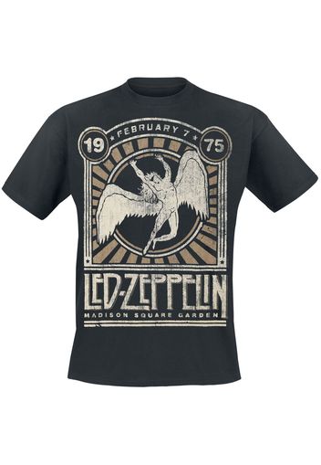 Led Zeppelin - Madison Square Garden 1975 - T-Shirt - Uomo - nero