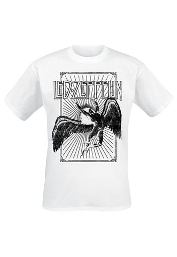 Led Zeppelin - Icarus Burst - T-Shirt - Uomo - bianco