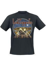 Led Zeppelin - LZII Searchlights - T-Shirt - Uomo - nero