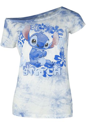 Lilo & Stitch - Aloha - T-Shirt - Donna - blu