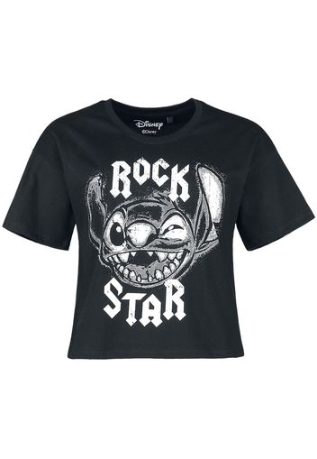 Lilo & Stitch - Rock - T-Shirt - Donna - nero