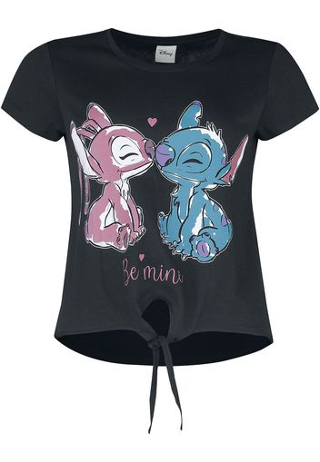 Lilo & Stitch - Love - T-Shirt - Donna - nero