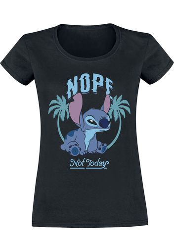 Lilo & Stitch - Nope Not Today - T-Shirt - Donna - nero
