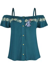 Lilo & Stitch - Jungle - T-Shirt - Donna - verde scuro