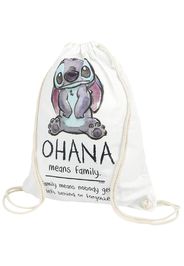 Lilo & Stitch - Ohana - Borsa da palestra - Unisex - bianco