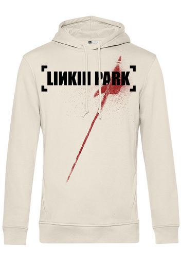 Linkin Park - Hybrid Theory – Red Flag - Felpa con cappuccio - Uomo - beige