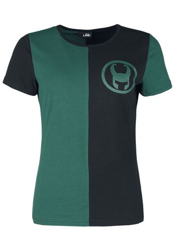 Loki - Logo - T-Shirt - Donna - verde nero