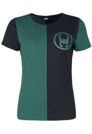 Loki - Logo - T-Shirt - Donna - verde nero