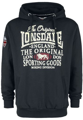 Lonsdale London - Exinster - Felpa con cappuccio - Uomo - nero