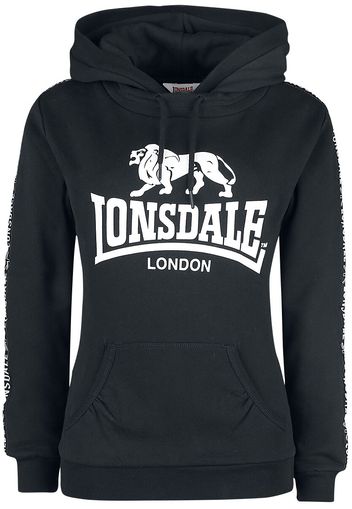 Lonsdale London - Dihewyd - Felpa con cappuccio - Donna - nero