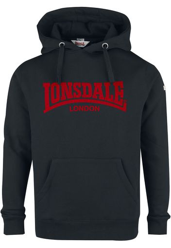 Lonsdale London - Hooded One Tone - Felpa con cappuccio - Uomo - nero