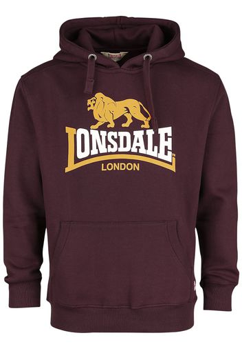 Lonsdale London - Thurning - Felpa con cappuccio - Uomo - bordeaux