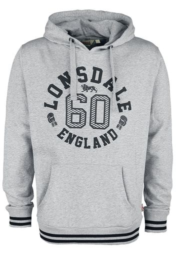 Lonsdale London - Mamhead - Felpa con cappuccio - Uomo - grigio