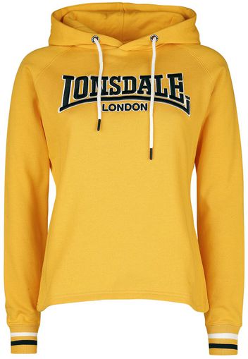 Lonsdale London - Pinhay - Felpa con cappuccio - Donna - giallo