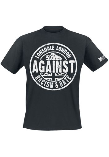 Lonsdale London - Against Racism - T-Shirt - Uomo - nero