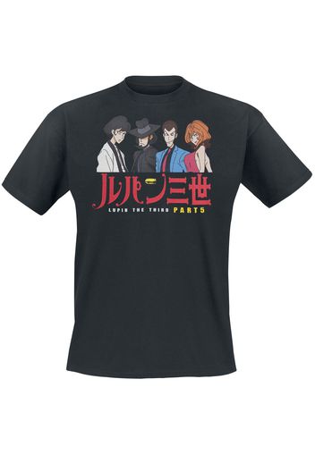 Lupin The 3rd - Group Shot - T-Shirt - Uomo - nero