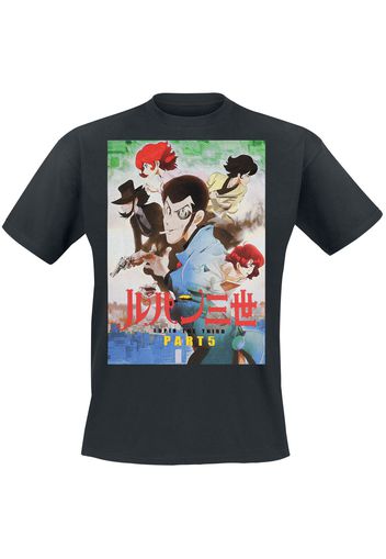 Lupin The 3rd - Poster - T-Shirt - Uomo - nero