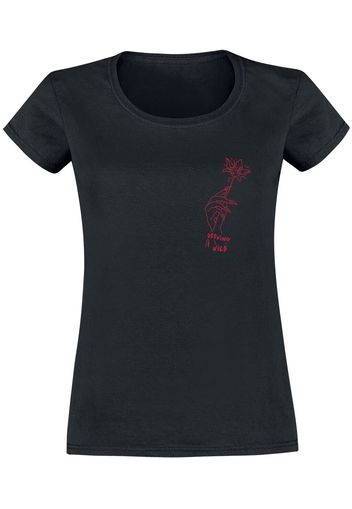 Maleficent - Wild Flower - T-Shirt - Donna - nero