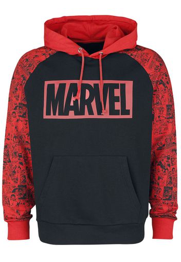 Marvel - Logo - Felpa con cappuccio - Uomo - multicolore