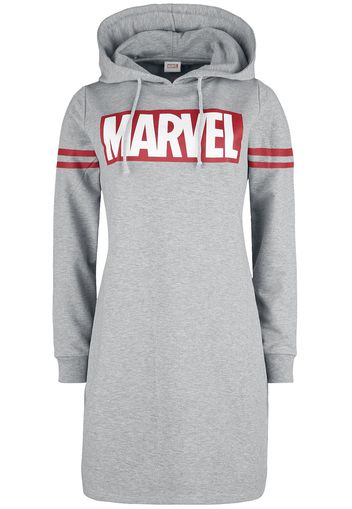 Marvel - Logo - Abito media lunghezza - Donna - grigio sport