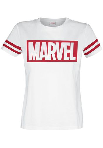 Marvel - Logo - T-Shirt - Donna - bianco