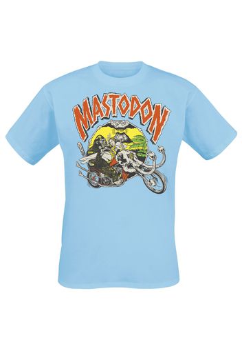 Mastodon - Prehistoric Chopper - T-Shirt - Uomo - azzurro