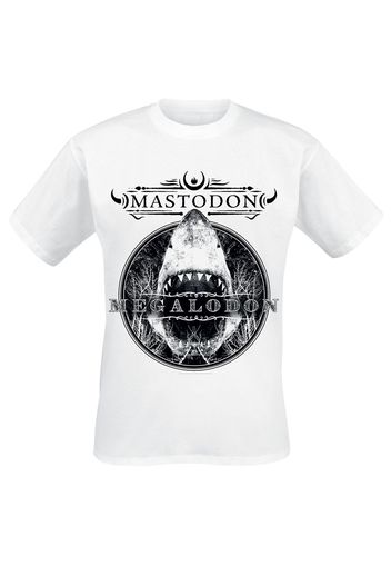 Mastodon - Megalodon - T-Shirt - Uomo - bianco