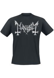 Mayhem - Distressed Logo - T-Shirt - Uomo - nero