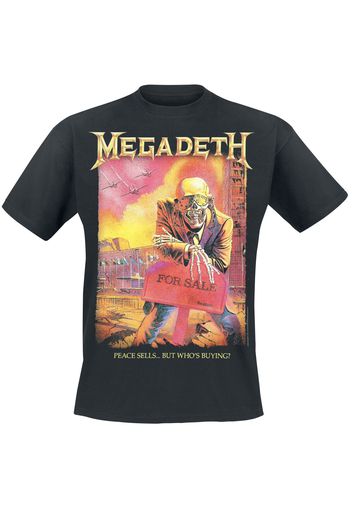 Megadeth - Peace Sell Setlist Vintage - T-Shirt - Uomo - nero