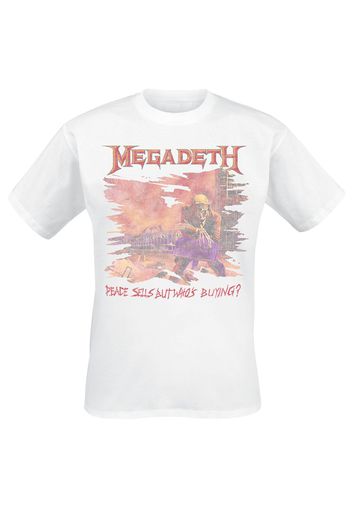 Megadeth - Peace Sells Vintage - T-Shirt - Uomo - panna