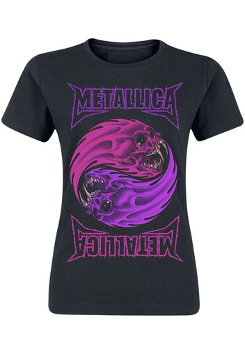 Metallica - Yin Yang - T-Shirt - Donna - nero